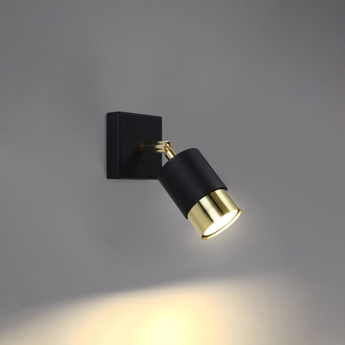 Wandleuchte NERO schwarz & gold Sollux Lighting