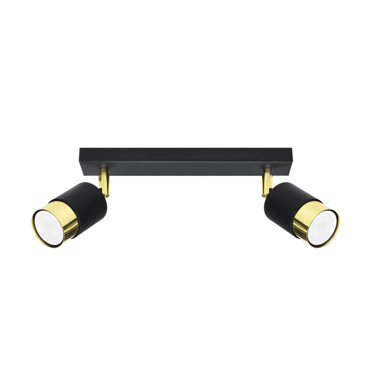 Deckenleuchte - Spot - Strahler NERO 2 schwarz & gold Sollux Lighting