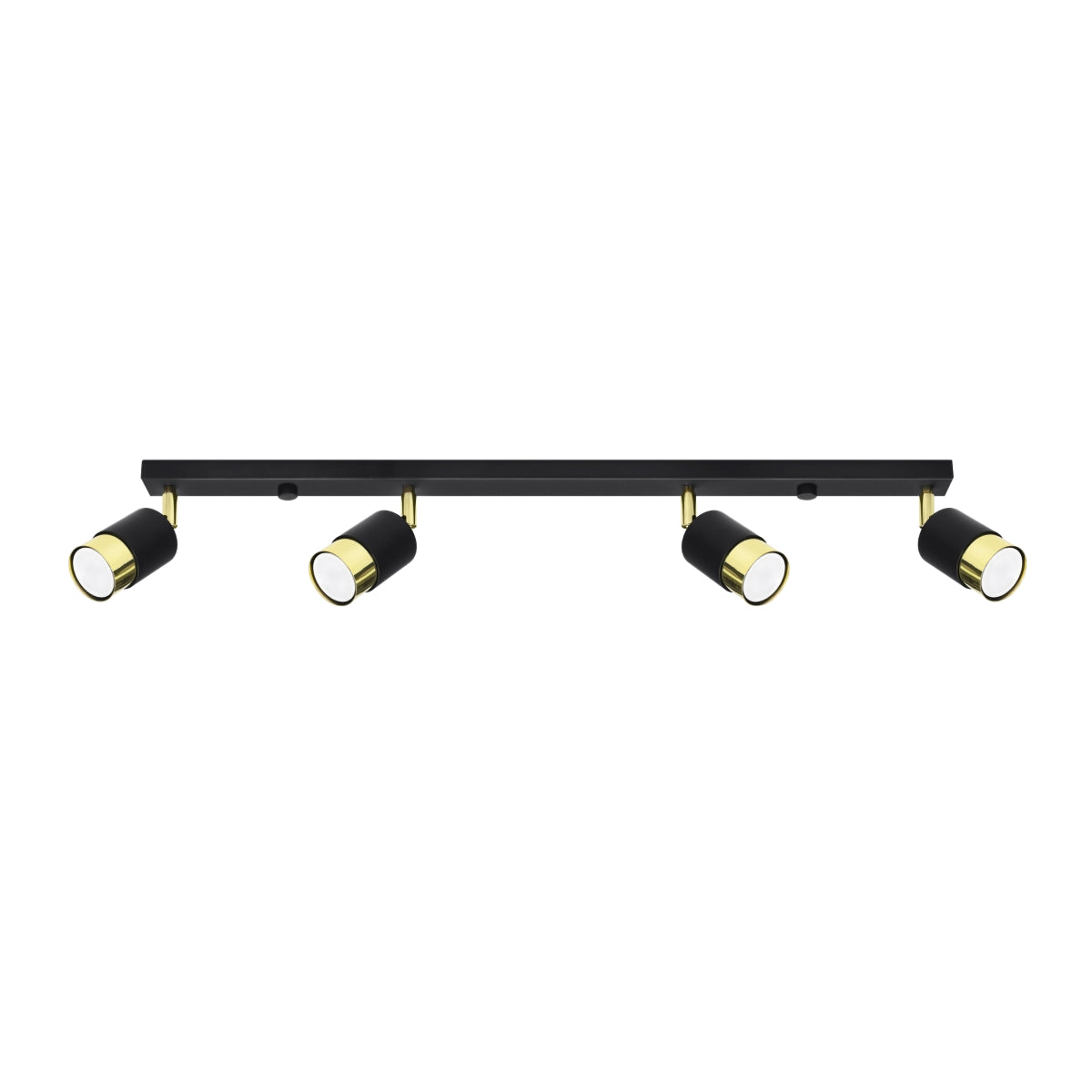 Deckenleuchte - Spot - Strahler NERO 4 schwarz & gold Sollux Lighting