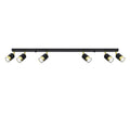 Deckenleuchte - Spot - Strahler NERO 6 schwarz & gold Sollux Lighting