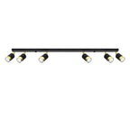 Deckenleuchte - Spot - Strahler NERO 6 schwarz & gold Sollux Lighting