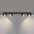 Deckenleuchte - Spot - Strahler NERO 6 schwarz & gold Sollux Lighting