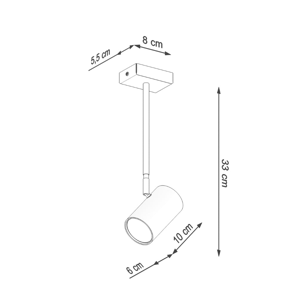 Deckenleuchte - Spot - Strahler NORANO schwarz Sollux Lighting