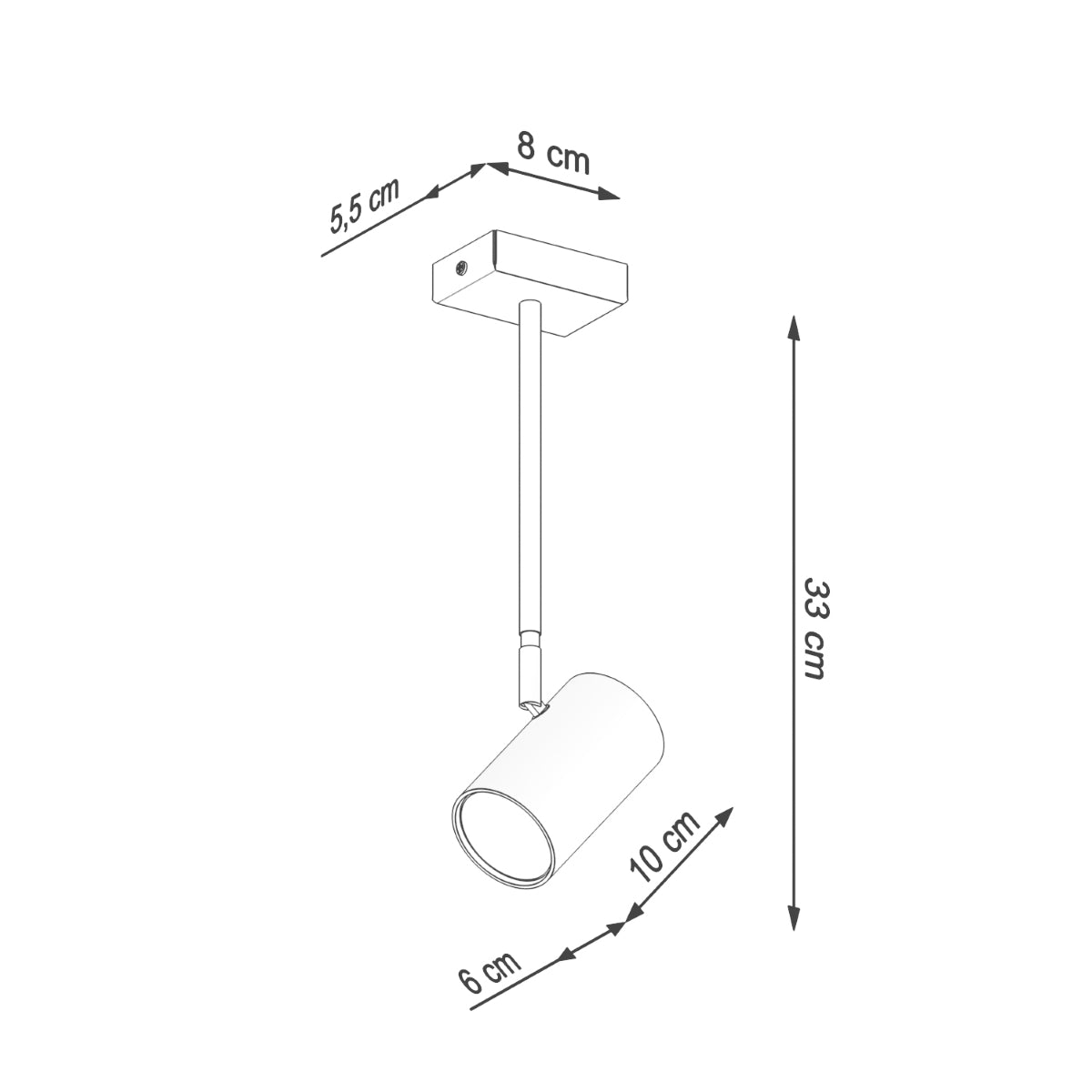 Deckenleuchte - Spot - Strahler NORANO schwarz Sollux Lighting