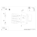 Wandleuchte UTTI schwarz Sollux Lighting