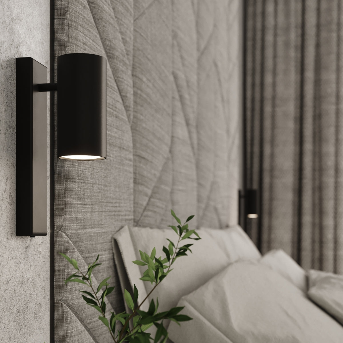 Wandleuchte UTTI schwarz Sollux Lighting