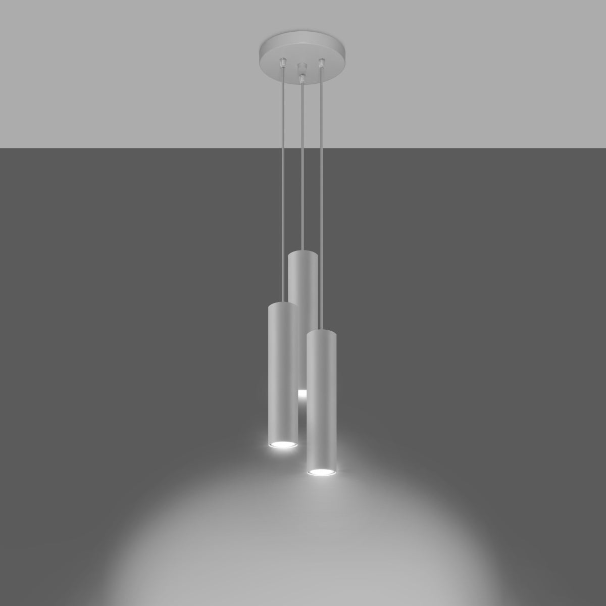 Pendelleuchte LAGOS 3P weiß Sollux Lighting
