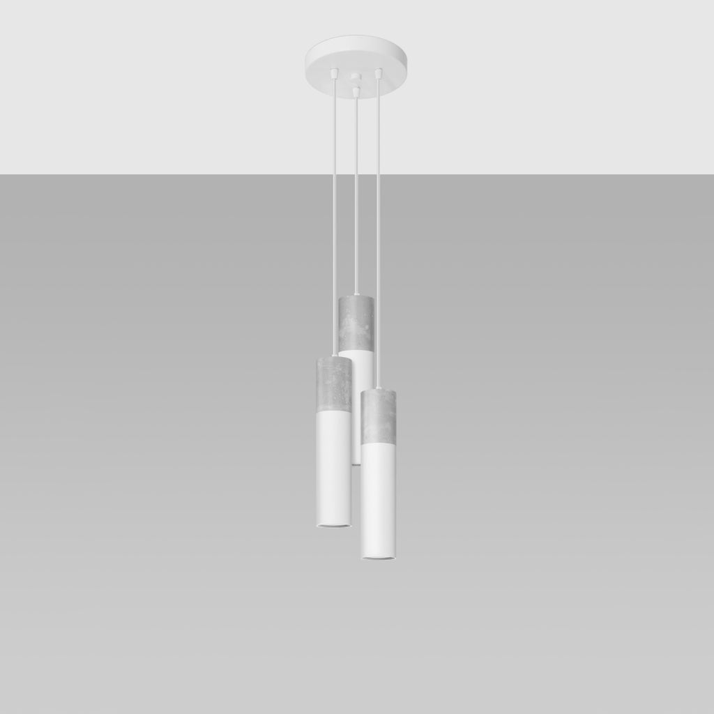 Pendelleuchte BORGIO 3P weiß Sollux Lighting