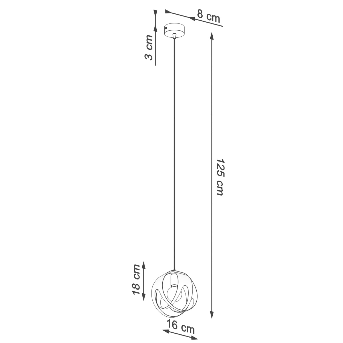 Pendelleuchte TULOS 1 weiß Sollux Lighting