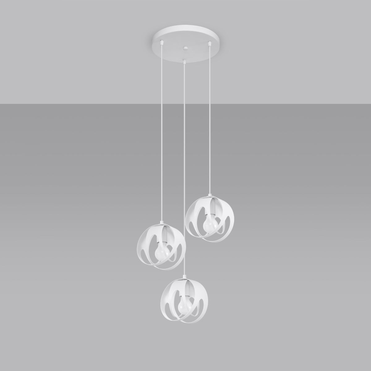 Pendelleuchte TULOS 3P weiß Sollux Lighting