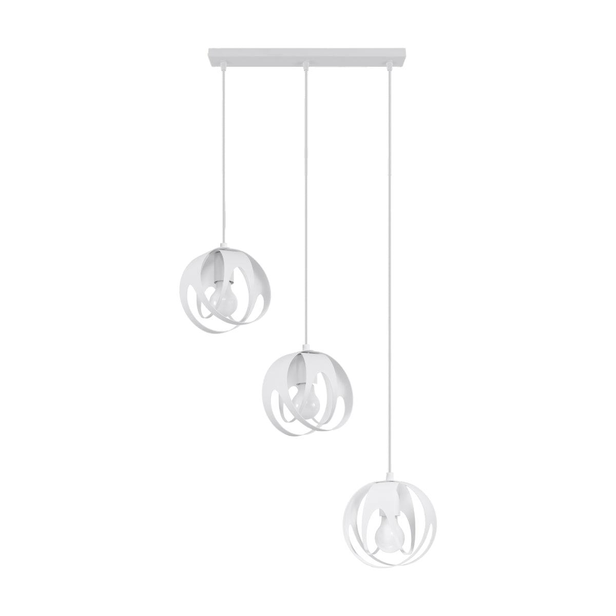 Pendelleuchte TULOS 3L weiß Sollux Lighting