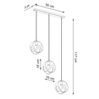 Pendelleuchte TULOS 3L weiß Sollux Lighting