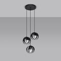 Pendelleuchte TULOS 3P schwarz Sollux Lighting