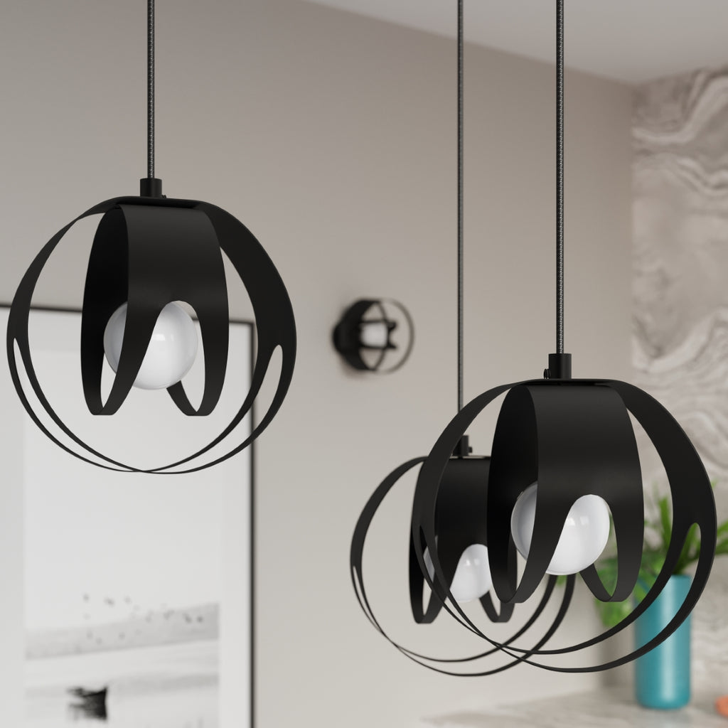 Pendelleuchte TULOS 3L schwarz Sollux Lighting