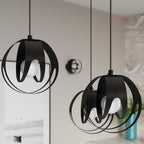 Pendelleuchte TULOS 3L schwarz Sollux Lighting