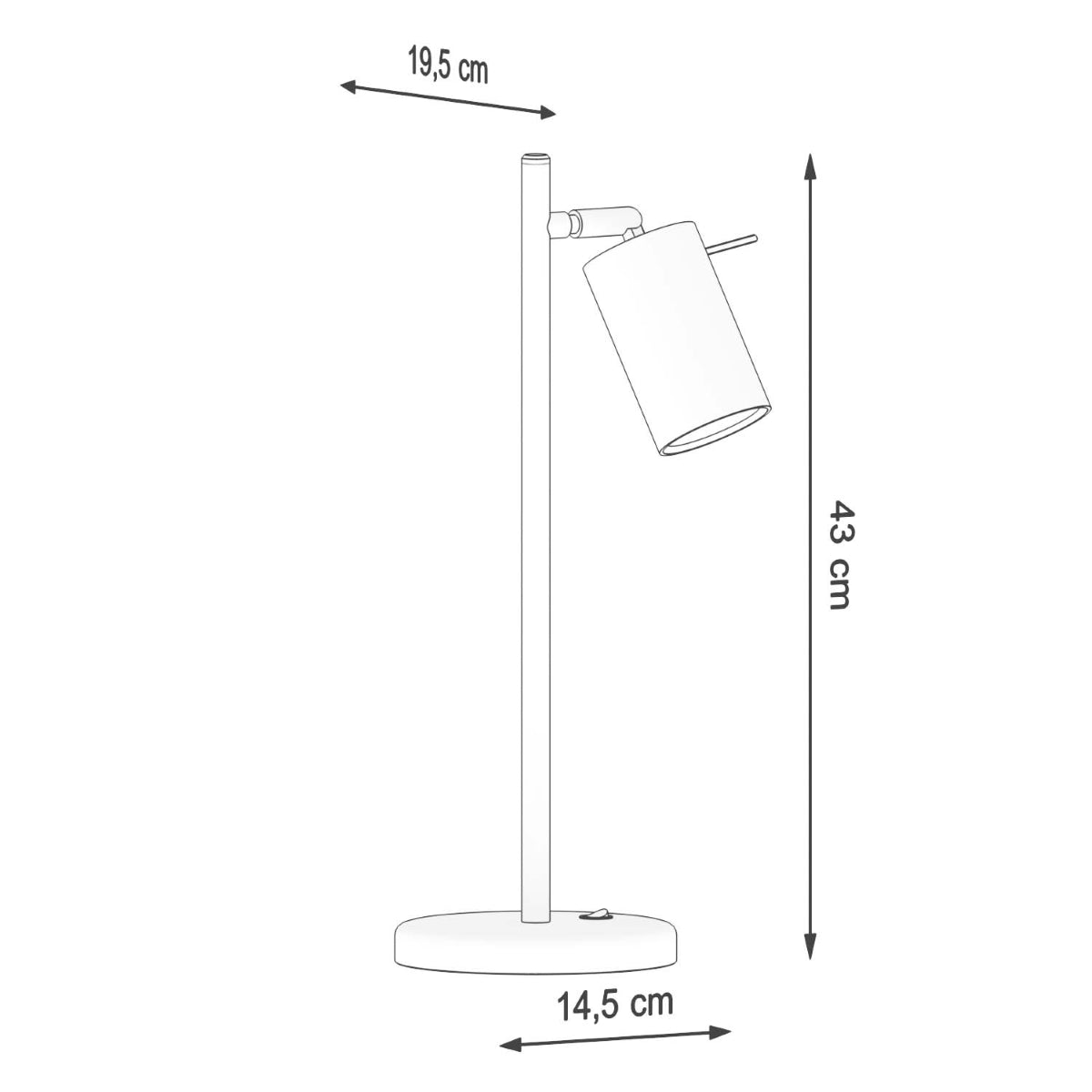 Tischleuchte RING schwarz Sollux Lighting