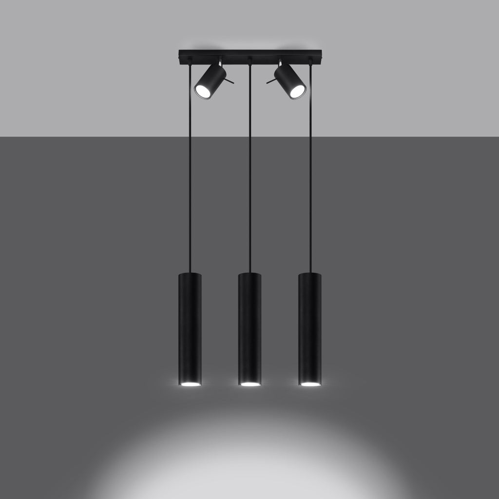 Pendelleuchte RING 3 schwarz Sollux Lighting