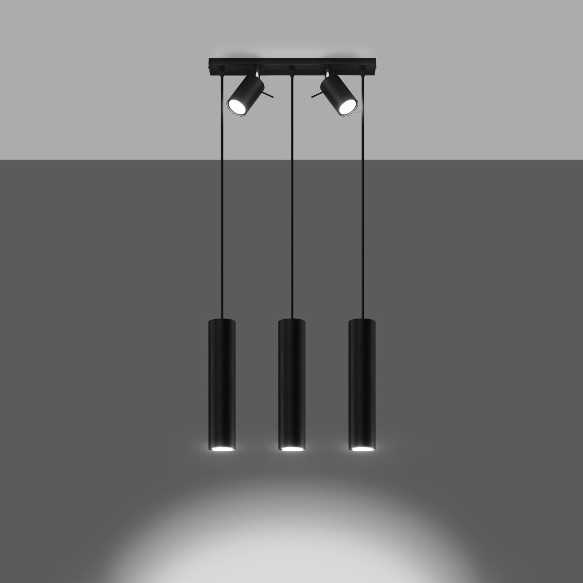 Pendelleuchte RING 3 schwarz Sollux Lighting