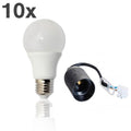 10x LED Leuchtmittel 7W 500lm + Baufassung E27