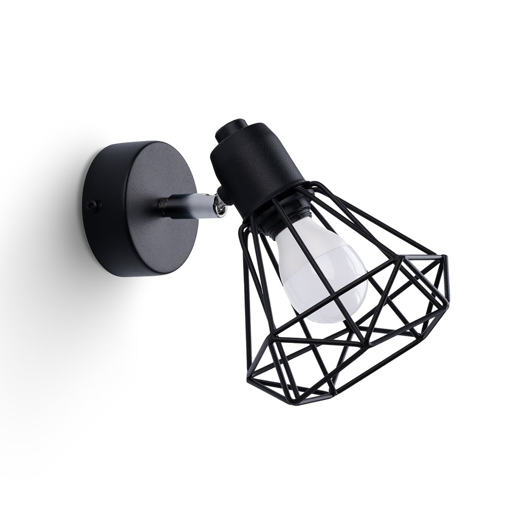 Wandleuchte ARTEMIS 1 schwarz Sollux Lighting