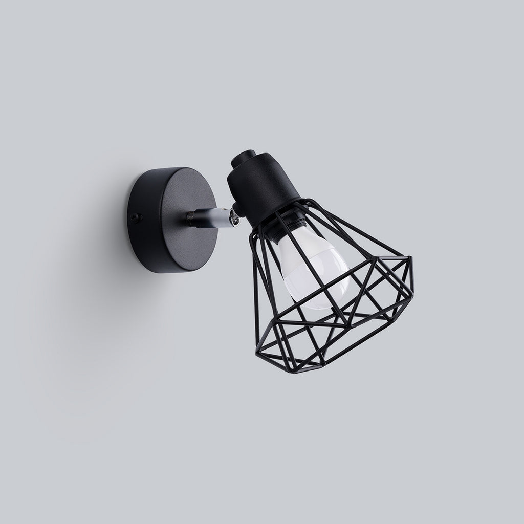 Wandleuchte ARTEMIS 1 schwarz Sollux Lighting