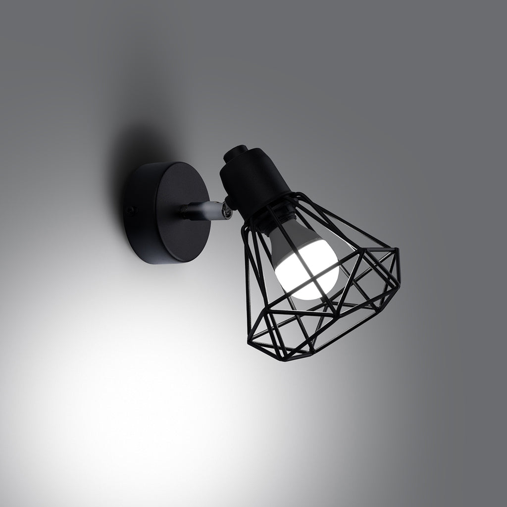 Wandleuchte ARTEMIS 1 schwarz Sollux Lighting