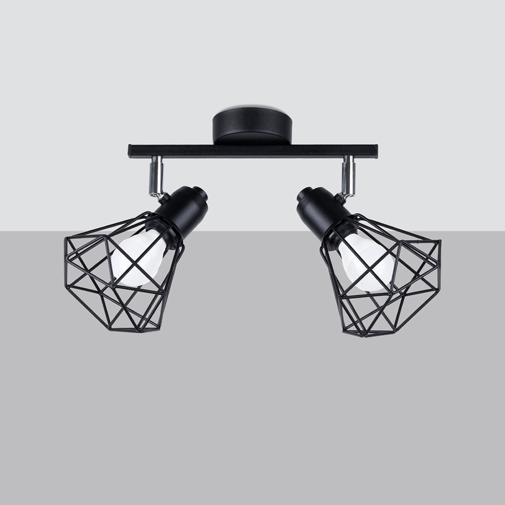 Deckenleuchte ARTEMIS 2 schwarz Sollux Lighting