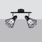 Deckenleuchte ARTEMIS 2 schwarz Sollux Lighting