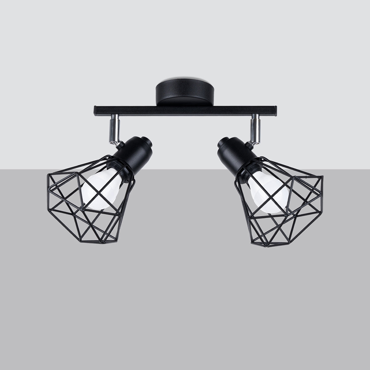 Deckenleuchte ARTEMIS 2 schwarz Sollux Lighting