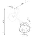 Wandleuchte ARTEMIS 1S schwarz Sollux Lighting