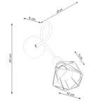 Wandleuchte ARTEMIS 1S schwarz Sollux Lighting