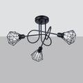 Deckenleuchte ARTEMIS 3S schwarz Sollux Lighting