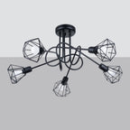 Deckenleuchte ARTEMIS 5S schwarz Sollux Lighting