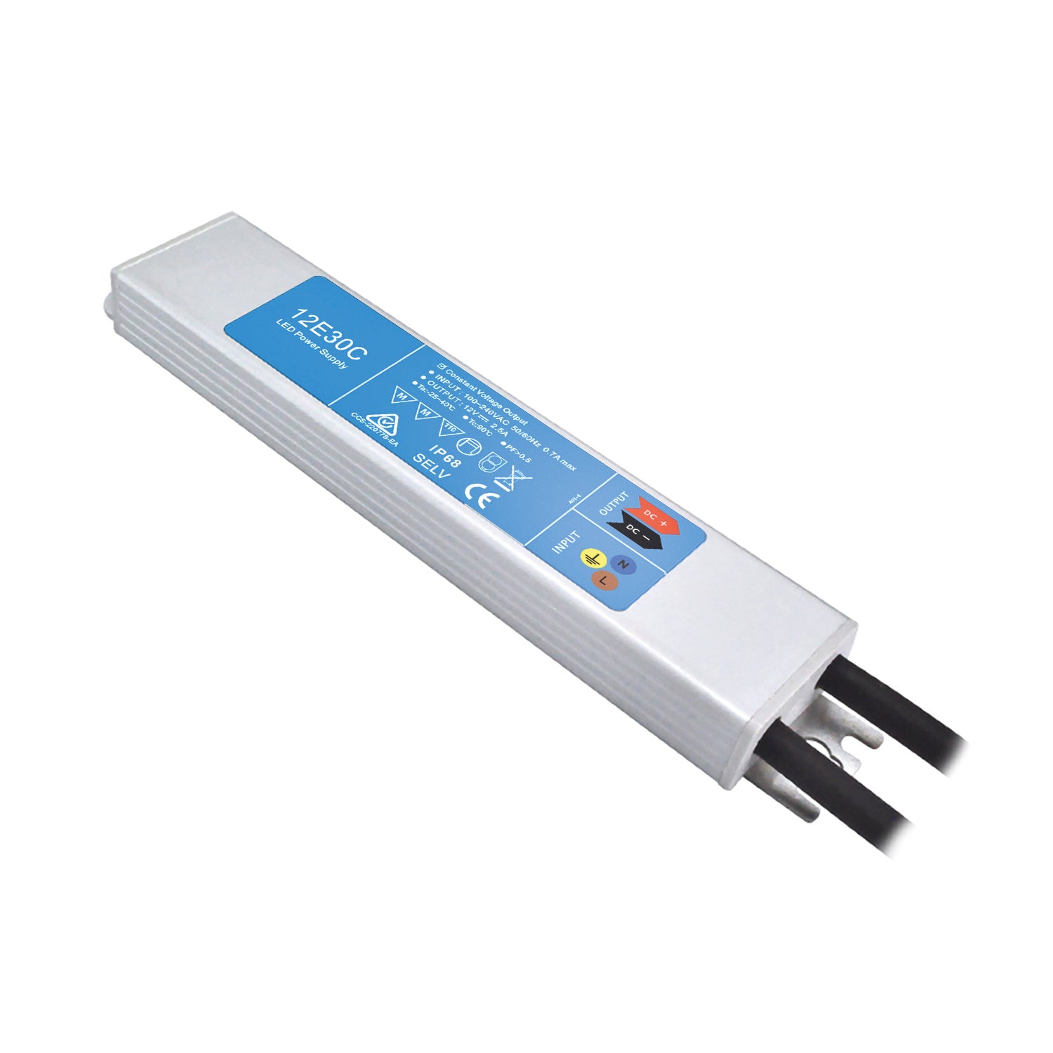 LED Trafo 12V/DC, 0-30W, PowerSync, IP68