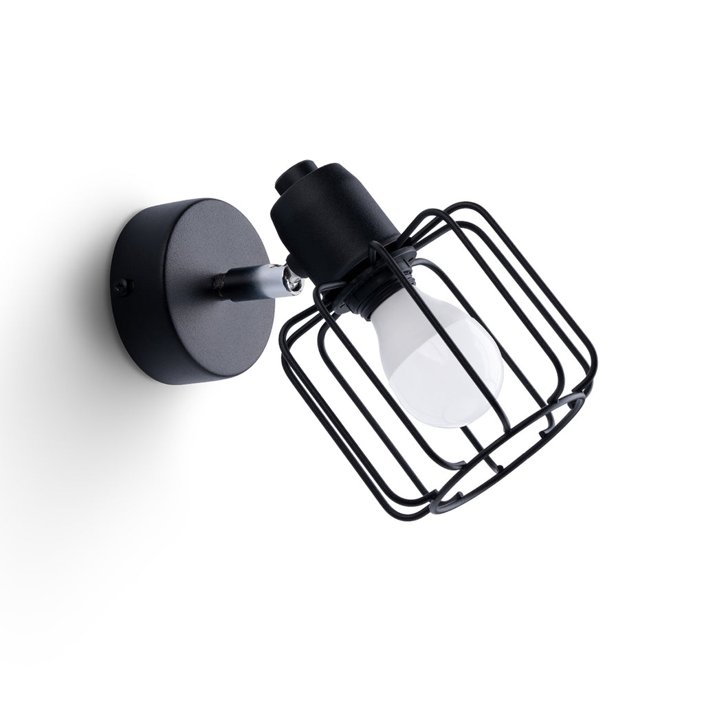 Wandleuchte BELUCI 1 schwarz Sollux Lighting