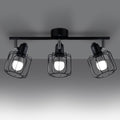 Deckenleuchte BELUCI 3 schwarz Sollux Lighting