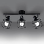 Deckenleuchte BELUCI 3 schwarz Sollux Lighting