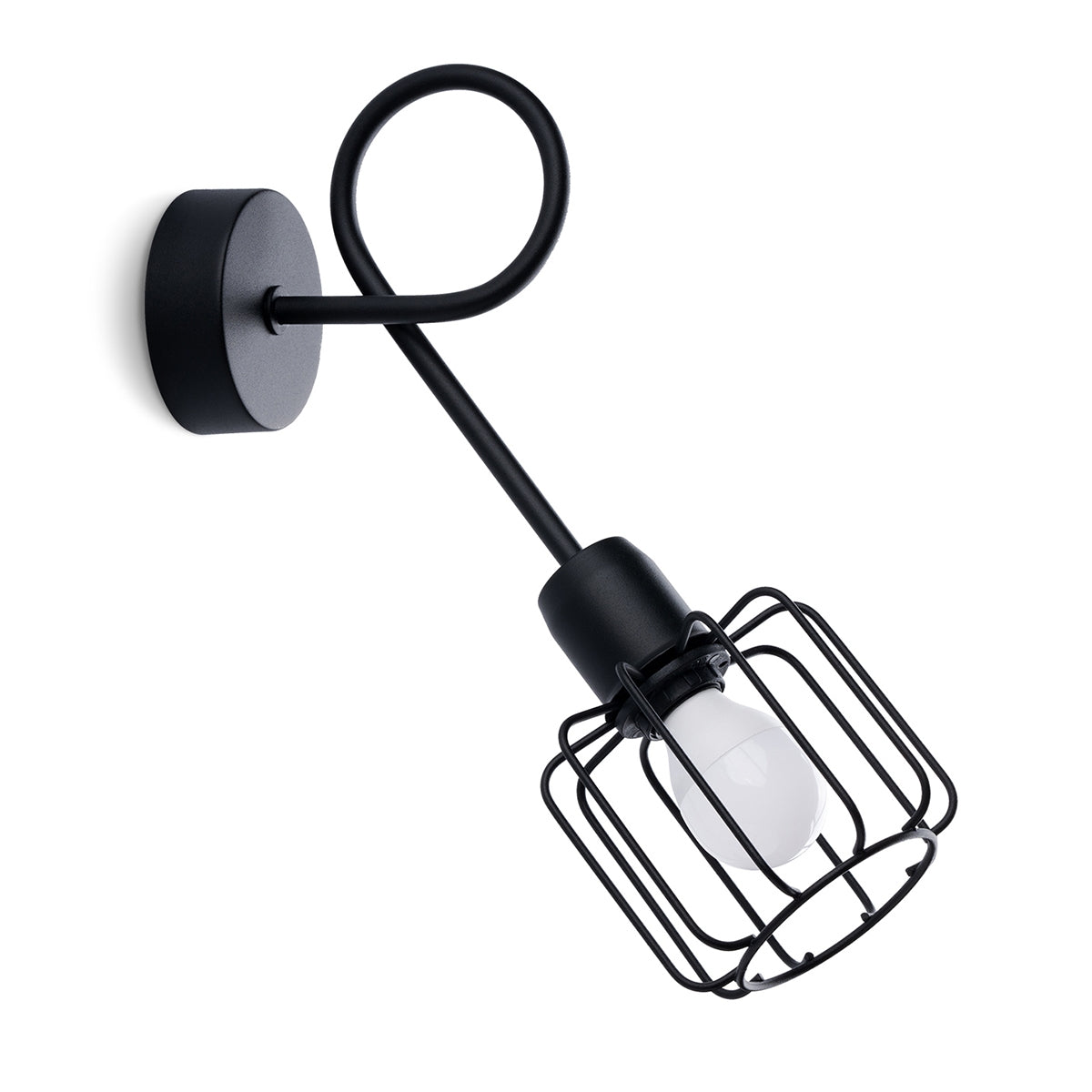 Wandleuchte BELUCI 1S schwarz Sollux Lighting