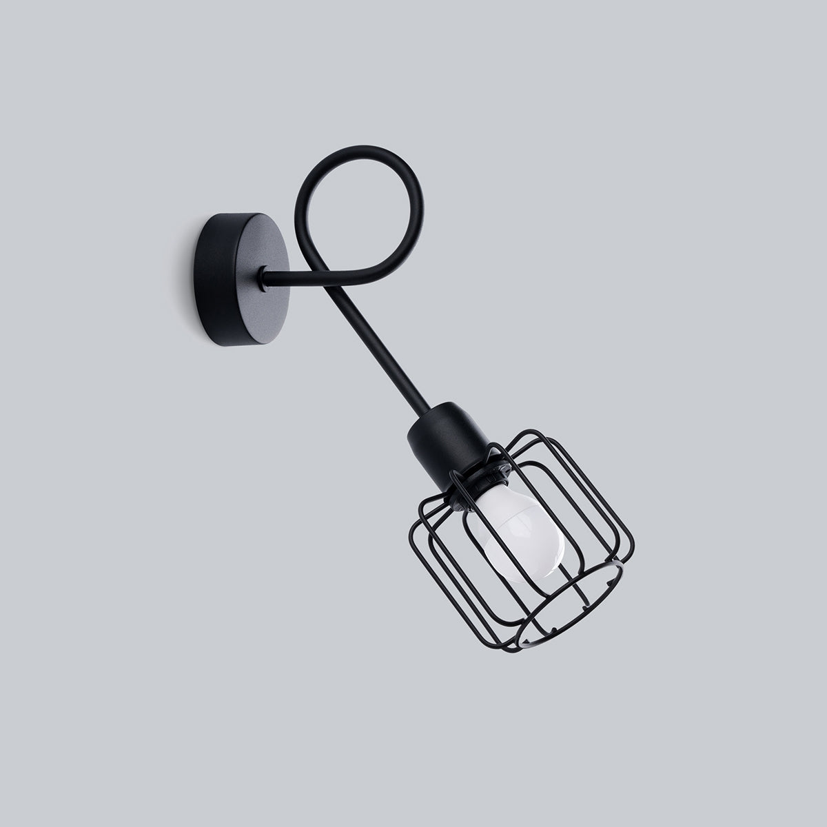 Wandleuchte BELUCI 1S schwarz Sollux Lighting