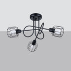 Pendelleuchte BELUCI 3S schwarz Sollux Lighting