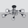 Pendelleuchte BELUCI 5S schwarz Sollux Lighting