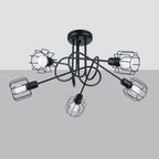 Pendelleuchte BELUCI 5S schwarz Sollux Lighting