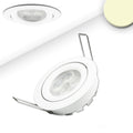 LED Einbaustrahler, weiß, 8W, 72°, rund, warmweiß, dimmbar