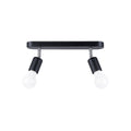 Deckenleuchte FORNES 2 schwarz Sollux Lighting