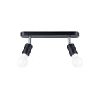 Deckenleuchte FORNES 2 schwarz Sollux Lighting