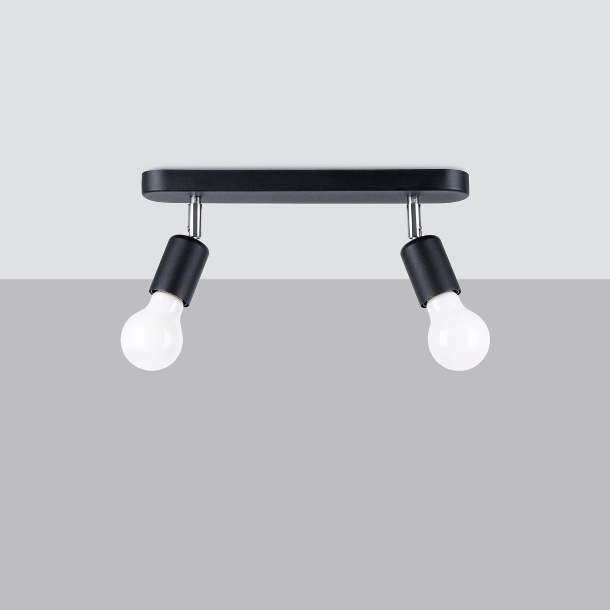 Deckenleuchte FORNES 2 schwarz Sollux Lighting