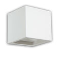 Gips-Wandleuchte G9, würfelförmig