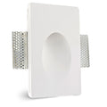 Gips Wand-Einbauleuchte, viereckig, für G4/MR11 Spots, große Bauform