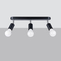 Deckenleuchte FORNES 3 schwarz Sollux Lighting