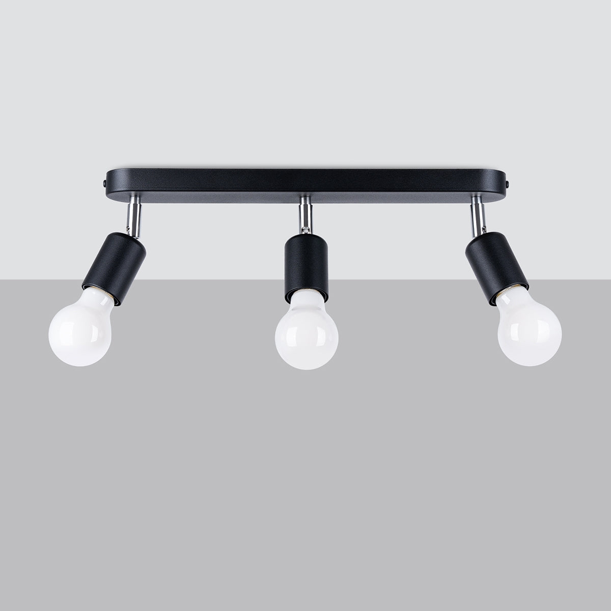Deckenleuchte FORNES 3 schwarz Sollux Lighting